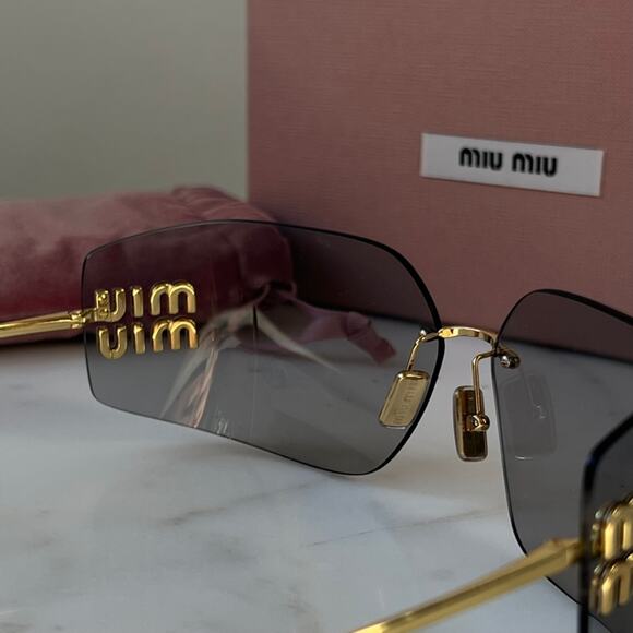NEW Miu Miu MU54YS Grey Mask Sunglasses main image 6
